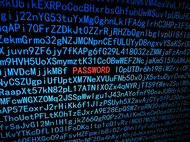 Hacking password illustration
