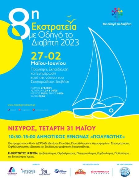 liSmbmlXOboayaBi ΤΟ ΙΑΤΡΙΚΟ ΚΛΙΜΑΚΙΟ ΤΗΣ ΑΜΚΕ «ΜΕ ΟΔΗΓΟ ΤΟ ΔΙΑΒΗΤΗ» ΕΠΙΣΚΕΠΤΕΤΑΙ ΤΗ ΝΙΣΥΡΟ