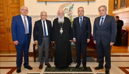 KEDEARXIEPISKOPOS Συνάντηση του Προέδρου της ΚΕΔΕ Λάζαρου Κυρίζογλου με τον Μακαριότατο Αρχιεπίσκοπο Αθηνών και πάσης Ελλάδος κ.κ. Ιερώνυμο