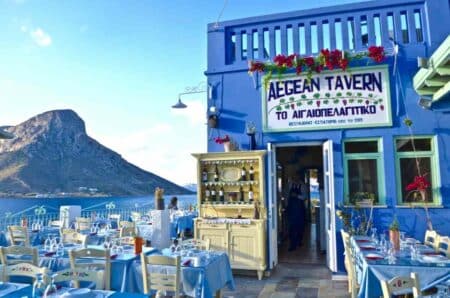 estiatorio aigaiopelagitiko kalymnos DSC 3360 Ξένοι τουρίστες: Μόνο δύο μέρες την εβδομάδα για φαγητό στις ταβέρνες.