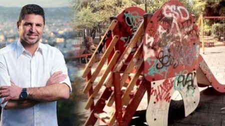 Γιάννης Μυλωνάκης Αγία Παρασκευή παιδικές χαρές 1280x720 1 Ανασκόπηση των δράσεων στην Αγία Παρασκευή από τον Δήμαρχο Γιάννη Μυλωνάκη για τον μήνα Σεπτέμβριο
