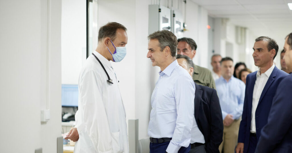 Επίσκεψη Κυριάκου Μητσοτάκη στο Ιπποκράτειο Νοσοκομείο - Ανακαίνιση ΤΕΠ