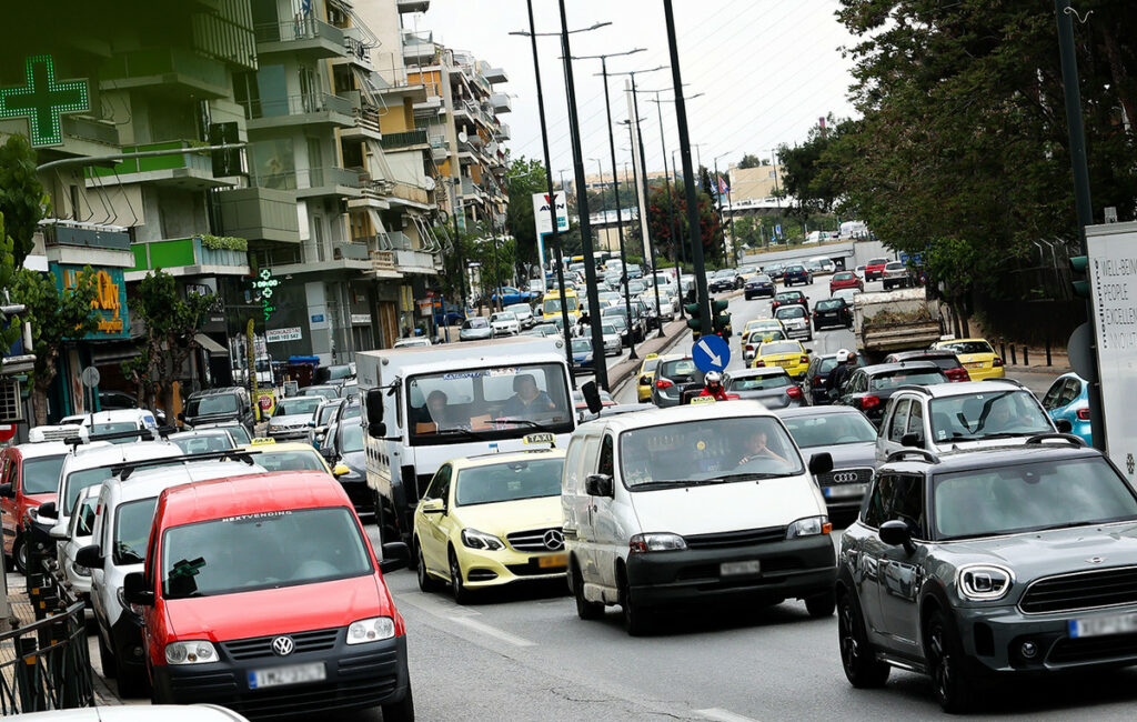 Κυκλοφοριακή συμφόρηση στον Κηφισό και το κέντρο της Αθήνας