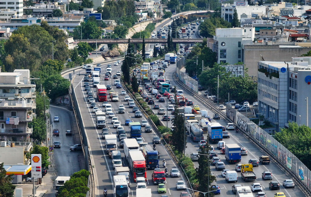 Κυκλοφοριακή συμφόρηση στον Κηφισό και την Αττική Οδό