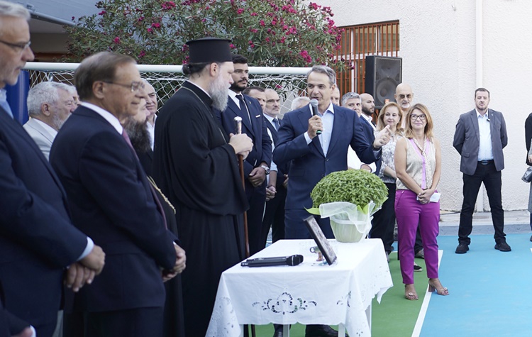 Επίσκεψη του Κυριάκου Μητσοτάκη στο 8ο Δημοτικό Νέας Φιλαδέλφειας