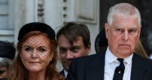 Πρίγκιπας Άντριου και Σάρα Φέργκιουσον στην κηδεία της Δούκισσας του Κεντ