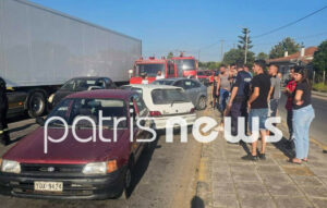 Σοβαρό τροχαίο ατύχημα στην Ηλεία με τέσσερα οχήματα