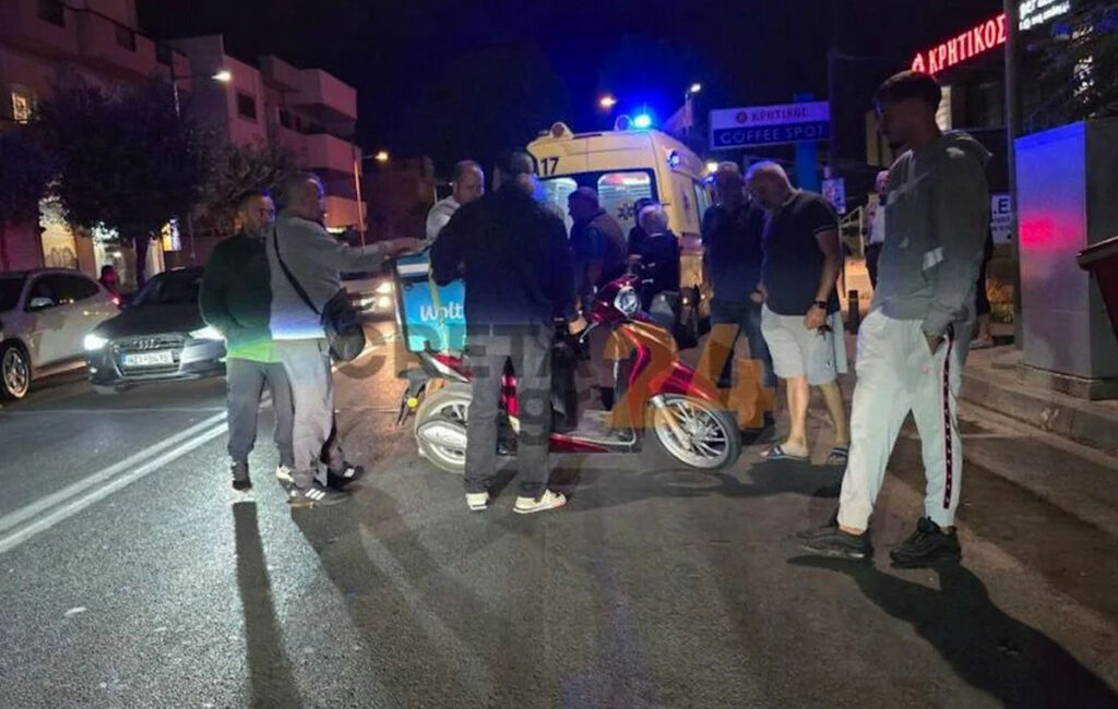 Κρήτη: Σοβαρός τραυματισμός διανομέα φαγητού σε τροχαίο ατύχημα