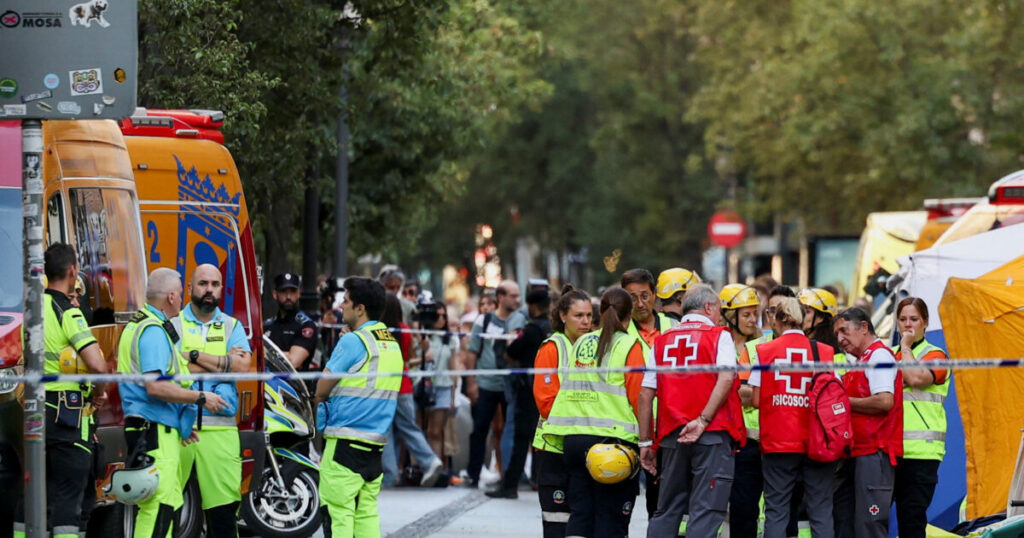 Δύο θάνατοι από την κατάρρευση κτιρίου στη Μαδρίτη - Αγνοούνται άλλοι δύο