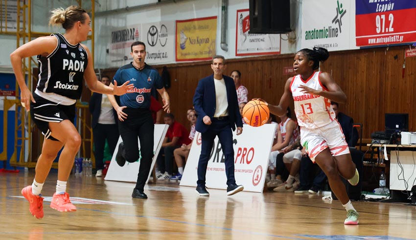Πανσερραϊκός νίκησε τον ΠΑΟΚ με 73-72 στην πρεμιέρα της Α1 Γυναικών