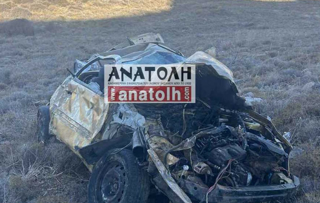 Θανατηφόρο τροχαίο στην Κρήτη – Αυτοκίνητο έπεσε σε γκρεμό