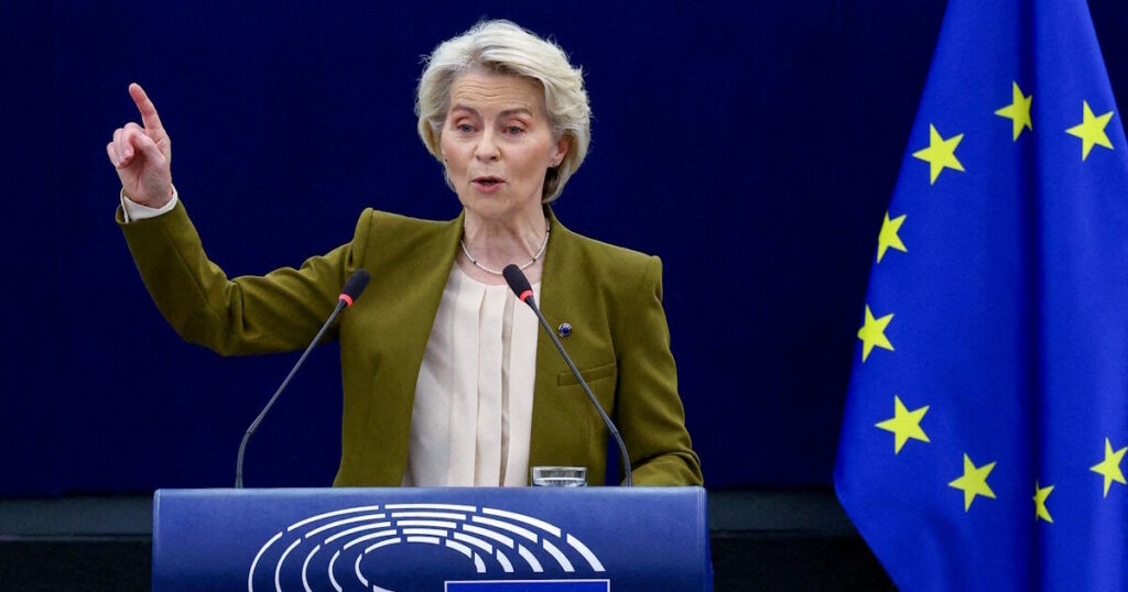 Η Ούρσουλα φον ντερ Λάιεν καταγγέλλει την υβριδική επίθεση από τη Λευκορωσία στη Λιθουανία