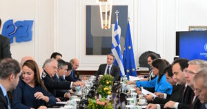 Συνεδρίαση υπουργικού συμβουλίου υπό τον Κυριάκο Μητσοτάκη