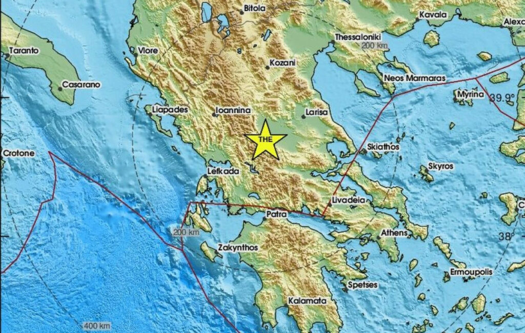 Σεισμός 4,8 Ρίχτερ στην Καρδίτσα