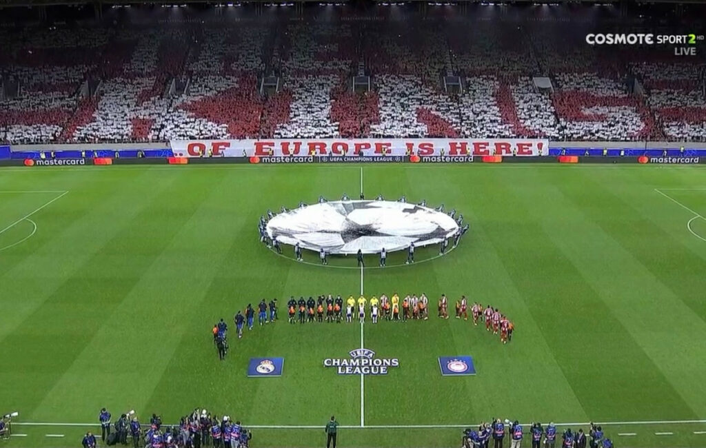 Εκπληκτική ατμόσφαιρα στο Καραϊσκάκη για Ολυμπιακό – Ρεάλ Μαδρίτης