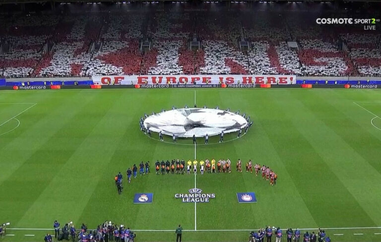 Εκπληκτική ατμόσφαιρα στο Καραϊσκάκη για Ολυμπιακό – Ρεάλ Μαδρίτης