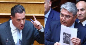 Σφοδρή αντιπαράθεση Γεωργιάδη-Νατσιού στη Βουλή