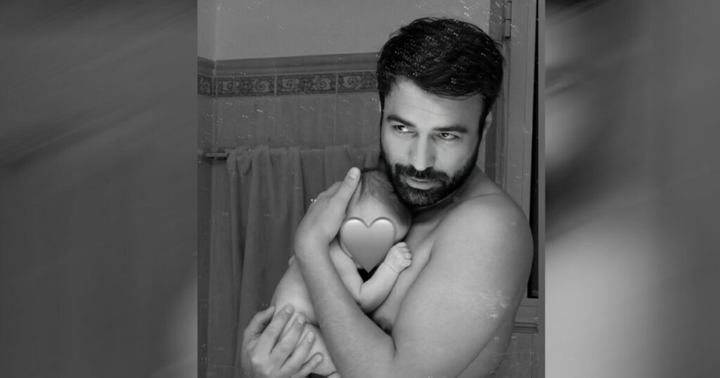 Ανδρέας Γεωργίου: Τρυφερή φωτογραφία με την κόρη του στην αγκαλιά του