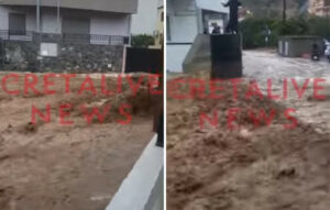 Κρήτη: Καταστροφικές βροχές και πλημμύρες σε Ηράκλειο και Χανιά