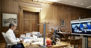 Συμμετοχή Μητσοτάκη στην τηλεδιάσκεψη της Συμμαχίας των Προθύμων για την Ουκρανία