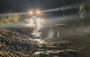 Πλημμύρα στην Εθνική Οδό Αγίου Κωνσταντίνου μετά από 30 λεπτά βροχής