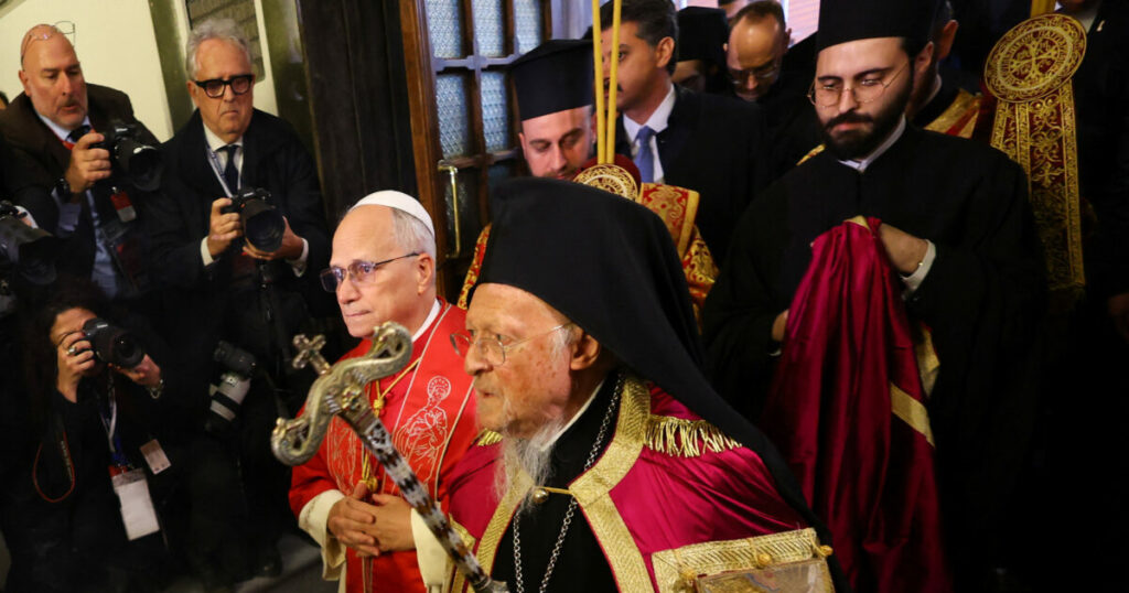 Θεία Λειτουργία για τον Άγιο Ανδρέα στο Φανάρι με τον Πάπα Λέοντα