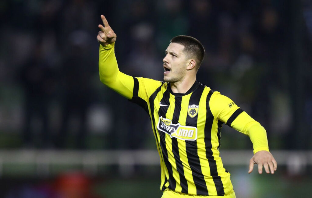 ΑΕΚ: Ο Λούκα Γιόβιτς σημείωσε χατ τρικ στο ντέρμπι με τον Παναθηναϊκό