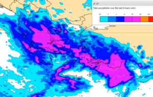 Κακοκαιρία «Byron»: Χάρτης με τις περιοχές που πλήττονται