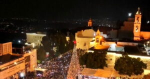 Βηθλεέμ: Εορτασμοί με φωταγώγηση του χριστουγεννιάτικου δέντρου