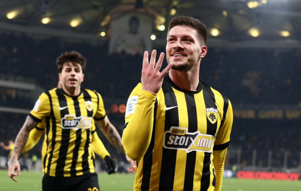 Συντριβή του Παναθηναϊκού, 4-0 από την ΑΕΚ με 4 γκολ του Γιόβιτς