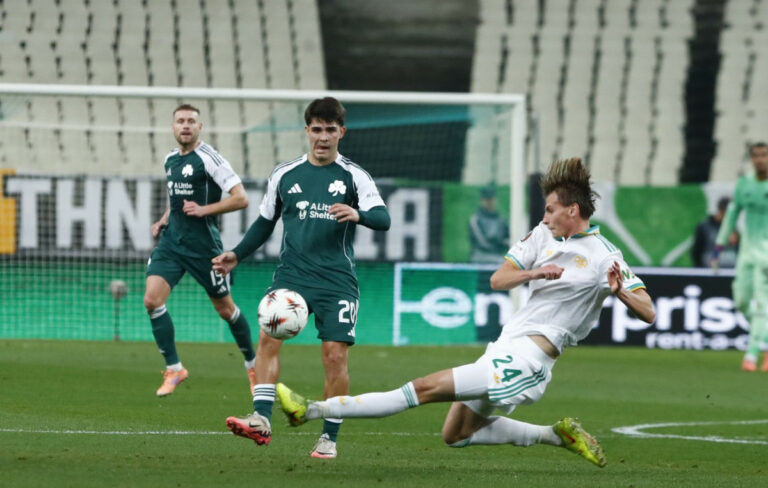 Παναθηναϊκός – Ρόμα: 1-1 με γκολ του Ζιολκόφσκι στο 80′