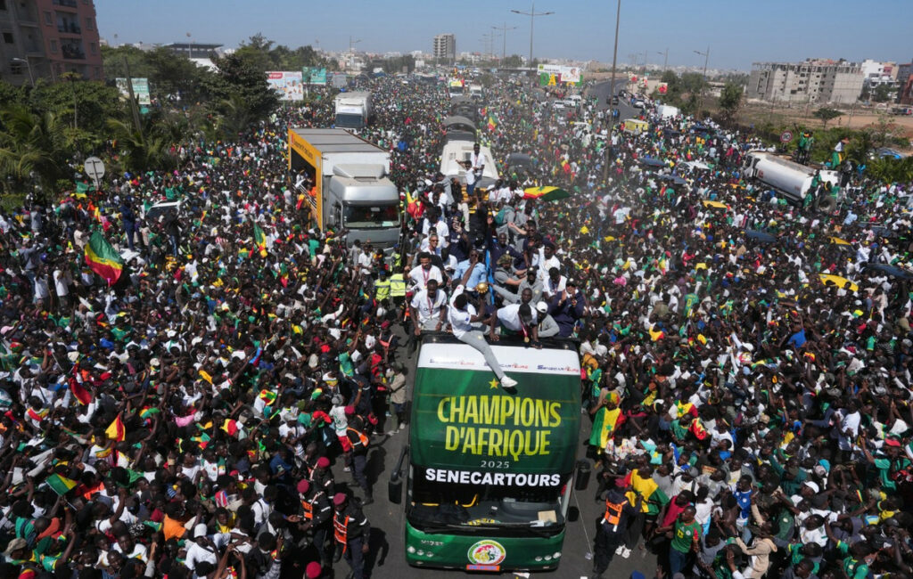 Σενεγάλη: Εντυπωσιακή υποδοχή για τους θριαμβευτές του Κόπα Άφρικα
