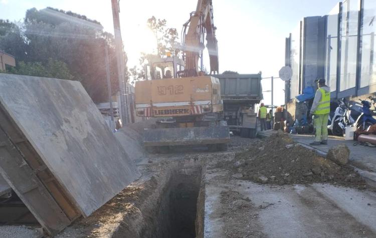 Αντικατάσταση αγωγού στην οδό Κύπρου του Ηρακλείου