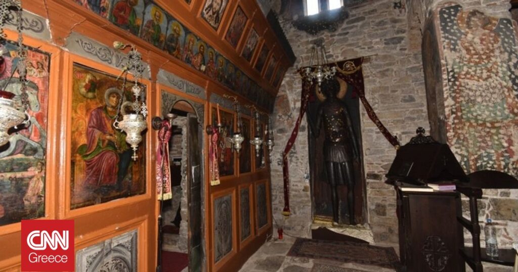 Συντήρηση της ξυλόγλυπτης εικόνας του Αγίου Γεωργίου στην Καστοριά