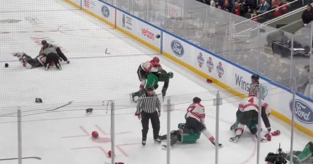 Νέα Υόρκη: Επεισοδιακή φιλανθρωπική αναμέτρηση χόκεϊ ανάμεσα σε αστυνομικούς και πυροσβέστες