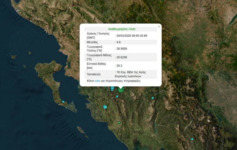 Διαδοχικοί σεισμοί αναστατώνουν την Ήπειρο