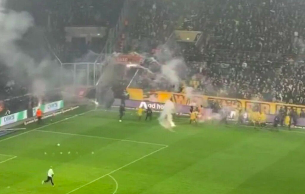 Γερμανία: Διακόπηκε ο αγώνας Ντιναμό Δρέσδης – Χέρτα Βερολίνου λόγω επεισοδίων