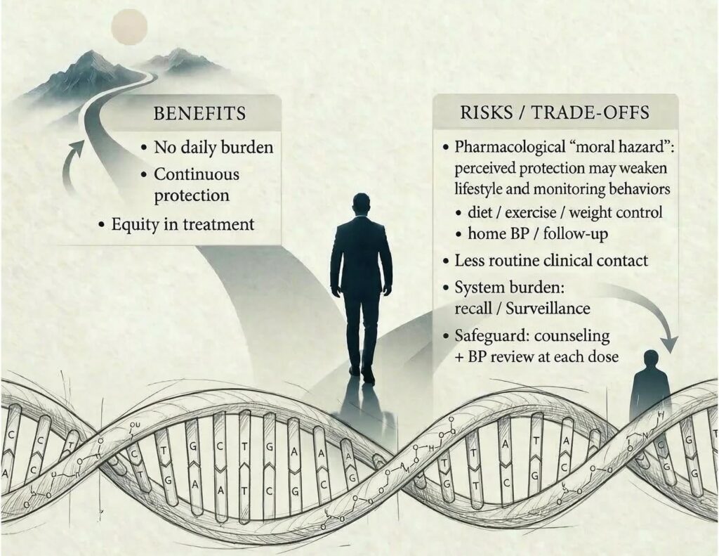 Διπλή ετήσια θεραπεία υπέρτασης μπορεί να αλλάξει την φροντίδα αλλά χρειάζεται προσοχή