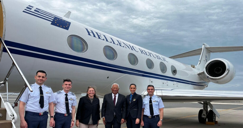 Ο Αντόνιο Κόστα ευχαριστεί για τη στήριξη του ελληνικού πρωθυπουργικού αεροσκάφους