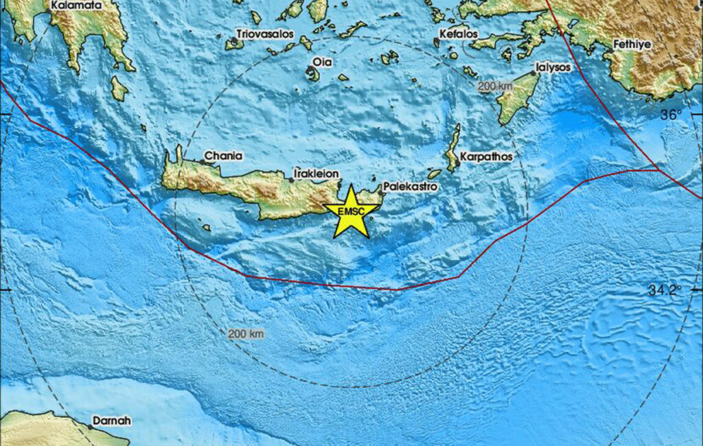 Σεισμός 5,7 Ρίχτερ αναστάτωσε την Κρήτη – Τι αναφέρουν οι ειδικοί