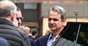 Στο πλευρό του Γιώργου Μυλωνάκη ο Κυριάκος Μητσοτάκης στον «Ευαγγελισμό»